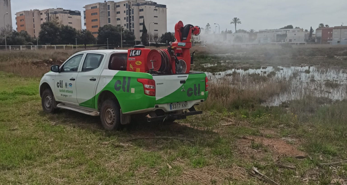 Benicàssim intensifica els tractaments contra mosquits “per terra i aire” després de les últimes pluges